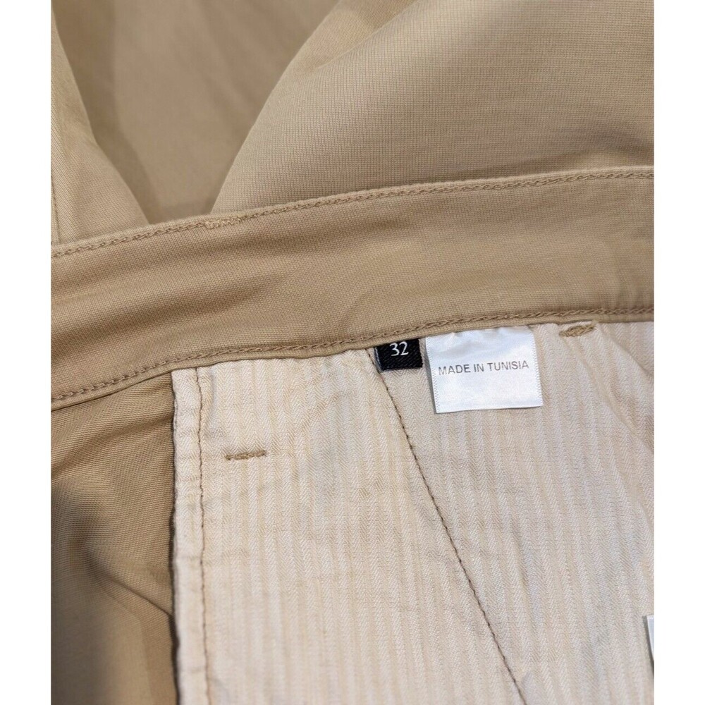 7 For All Mankind Mens Pants Brown Chino Straight Leg Flat Front Classic 32x29 - Picture 4 of 12
